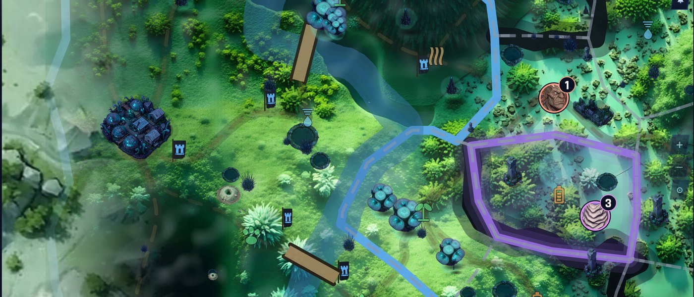 The Archipelago map: scattered islands separated by dark water