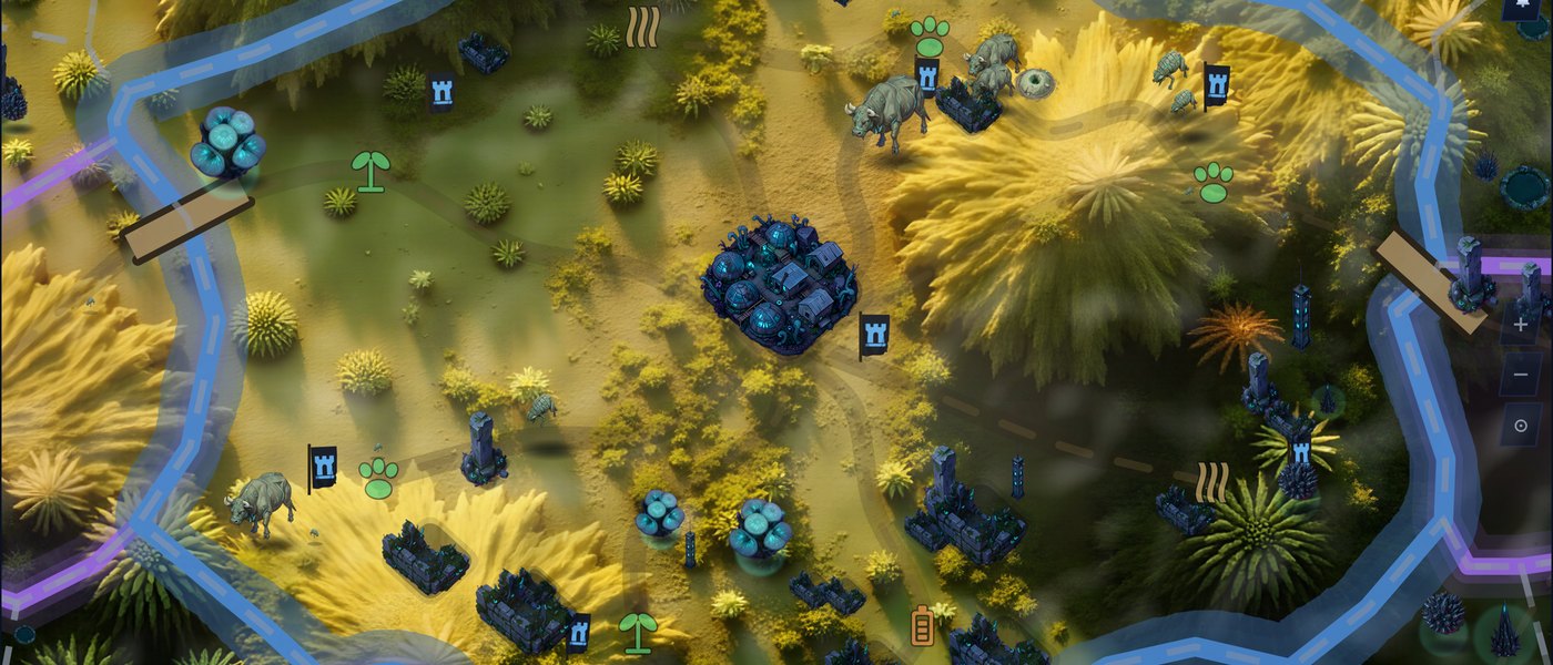 The Citadel map: a fortified basin ringed by high ground